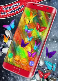 Butterflies Live Wallpaper 🦋 Neon 4K Wallpapers Screen Shot 3