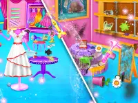 Princess House Cleaning - Home CleanUp for Girls Screen Shot 1