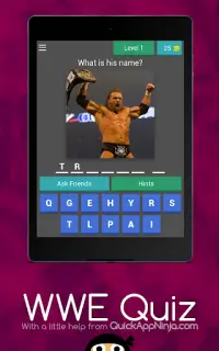 WWE Quiz Screen Shot 3