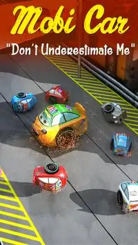 موبي السيارات- أطفال لعبة سباق Screen Shot 0