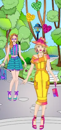 College Girl Coloring Dress Up Screen Shot 2