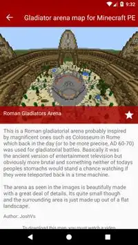 Gladiator arena map for Minecraft PE Screen Shot 1