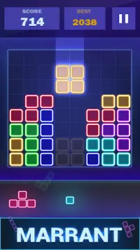 Glow Puzzle Block - jeu classi Screen Shot 1