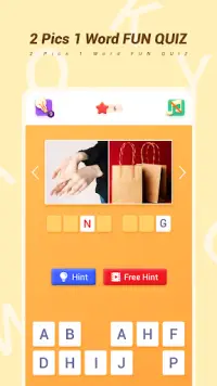 2 Pics 1 Word Fun Quiz Screen Shot 2