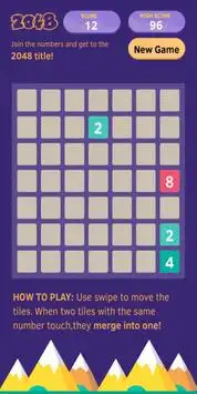 2048 Super Free Puzzle Game Screen Shot 5