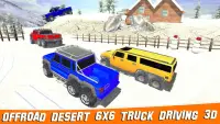 Offroad Desert 6x6 Truck Driving 3D Screen Shot 8