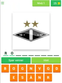 Norsk Fotball Logo Quiz: Eliteserien og lavere Screen Shot 10