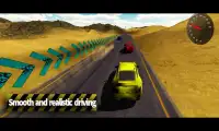 पहाड़ी में कार रेसिंग ट्रैक Screen Shot 0