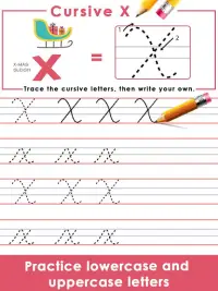 Kids Learn Cursive Writing - Cursive For Toddlers Screen Shot 2