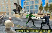 Superhelden vs Robots Battle - Zombie Aliens vecht Screen Shot 0
