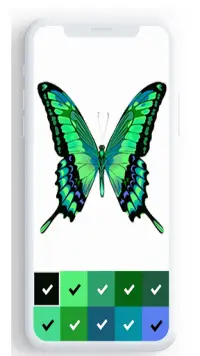 Цвет бабочки по номеру, цвет бабочки. Screen Shot 10