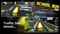 Школьный автобус пробка 3D Screen Shot 0