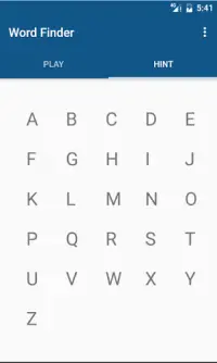 Word Finder Screen Shot 1