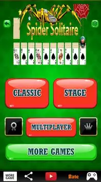 Spider solitaire Free Screen Shot 1