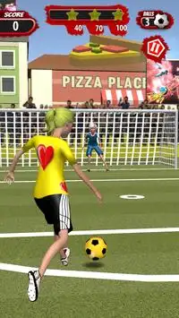 フリーキックサッカートゥーン -  3Dサッカーゲーム Screen Shot 0