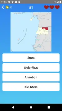 Equatorial Guinea: Regions & Provinces Map Quiz Ga Screen Shot 1