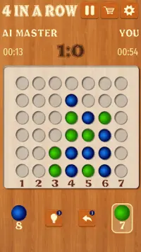 Connect Four in a Row puzzle Screen Shot 1