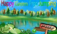 Happy Green Frog Jumping Screen Shot 6