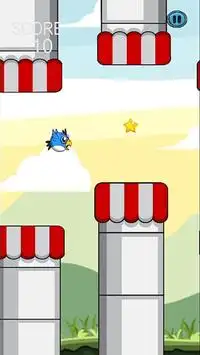 Flappy Blue Bird Screen Shot 3