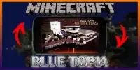 Blue Topia map for MCPE Creation game Screen Shot 2