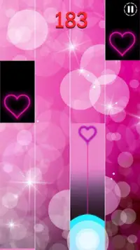Heart Piano Tiles Pink Screen Shot 1