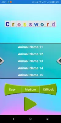CrossWord Game Screen Shot 3