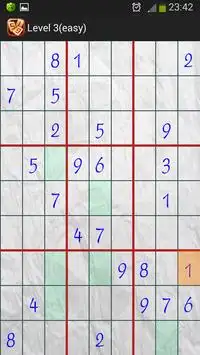 Android Sudoku Screen Shot 1