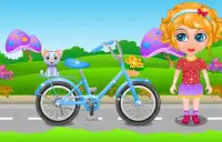 Sana Bicycle Ride - Girl Games Screen Shot 4