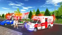 unidade de resgate estacionamento ambulância Screen Shot 2