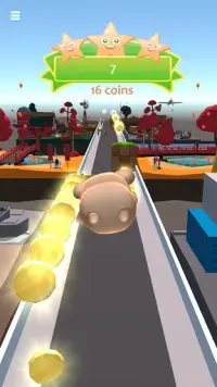 Kawaii Hamster Run - سباق ممتع - لعبة عداء Screen Shot 0