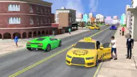 louco taxi 3d dirigindo jogos Screen Shot 0