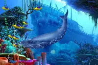 Blue Whale Attack Simulator 2020: Sea Animals Screen Shot 3