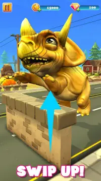 Dinosaur Running & Jumping Game: 3D Endless Runner Screen Shot 1