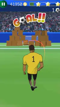 Sebelas Goal - 3D sepak bola adu penalti permainan Screen Shot 3