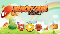 Memory Game - Kids Game, Animals, Monsters Screen Shot 0