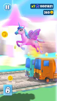 Unicorn Run: Juegos de Correr Screen Shot 0