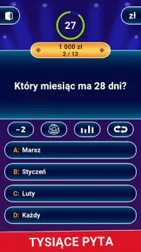 Milionerzy 2024: Polski Quiz Screen Shot 0
