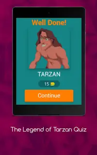 The Legend of Tarzan Quiz Screen Shot 13