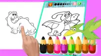 Dinosaur coloring book Educational dinosaur games Screen Shot 3