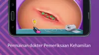 Permainan dokter Pemeriksaan Kehamilan dokter mom Screen Shot 2