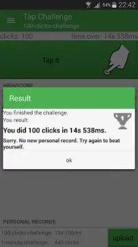 Tap Challenge Screen Shot 1