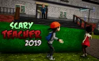Crazy Scary Evil Teacher 3D - Spooky Game Screen Shot 1