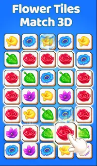 Flower Tiles Match 3d - Flower Matching Games Free Screen Shot 0
