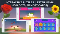 Flowers Puzzles for Kids Screen Shot 1
