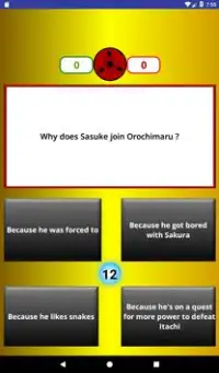 Unofficial Naruto trivia quiz - 100 questions Screen Shot 8