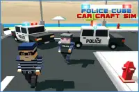 Police Cube Car Craft Sims 3D Screen Shot 0