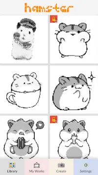 Hamster Pixel Art Screen Shot 1