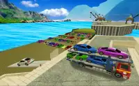 Real car transporter 2017 3D Truck simulator game Screen Shot 4