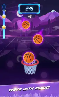 Beat Dunk - Free Basketball with Pop Music Screen Shot 3