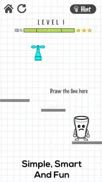 Happy Blue Glass: Draw The Line Screen Shot 2